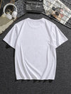 Plus Size Gobble: Men's Casual Trendy Graphic Print Comfortable Crew Neck Short Sleeve T-Shirts - Summer Oversized Loose Tees
