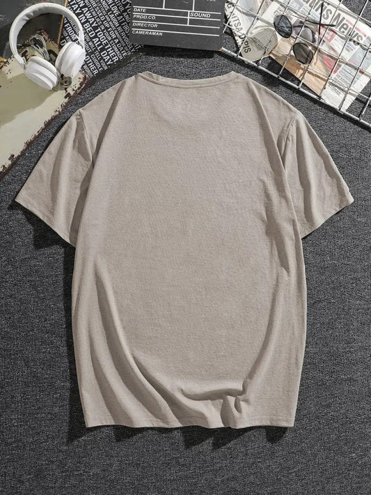 Plus Size Gobble: Men's Casual Trendy Graphic Print Comfortable Crew Neck Short Sleeve T-Shirts - Summer Oversized Loose Tees