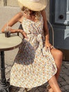 Ditsy Floral Print Belted Cami Dress: Perfect for Your Vacation Wardrobe!