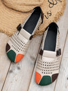 Colorblock Hollow Out Mary Jane Flats: Classic Fashion for Women