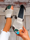 Colorblock Hollow Out Mary Jane Flats: Classic Fashion for Women