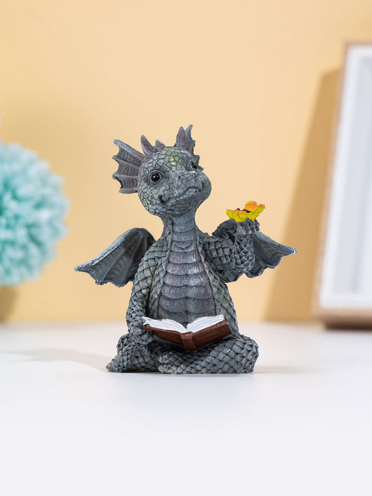 Enhance the aesthetic of your home with this Creative Dragon Design Polyresin Decoration. This unique piece features a mystical dragon design, adding a touch of intrigue and wonder to any room. Made with high-quality polyresin, it is a durable and long-lasting home accent that will surely impress.