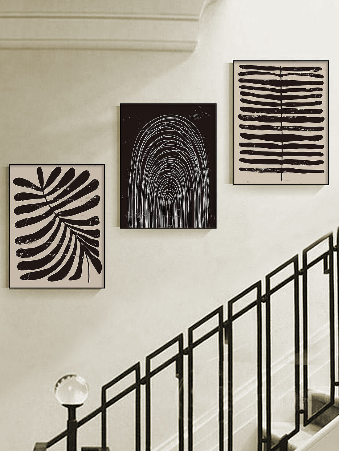 Elevate your home decor with our Nordic Abstract Geometric Wall Art Set. This stunning set combines sleek lines and geometric shapes to add a modern touch to any room. Enhance your space with this expertly curated set, perfect for any design enthusiast.
