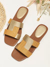 Chic Twist Detail Slide Sandals - Elevate Your Summer Style