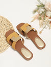 Chic Twist Detail Slide Sandals - Elevate Your Summer Style