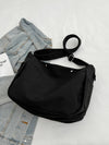 Bunny Decoration Canvas Shoulder Bag: Large Capacity Messenger Bag for Students, Walking & Festivals - Ideal Gifts