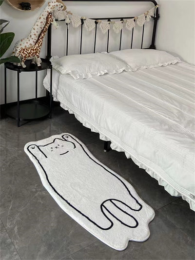 Cute and Cozy: Cat Pattern Rug for a Playful Home
