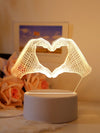 Glowing Gestures: 3D Creative Decorative Light for Your Bedroom