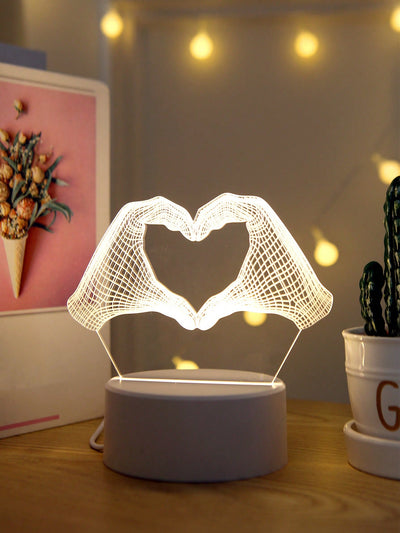 Glowing Gestures: 3D Creative Decorative Light for Your Bedroom