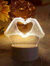 Glowing Gestures: 3D Creative Decorative Light for Your Bedroom