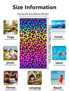 Modern Animal Print Beach Towel: Embrace Your Wild Side with This Leopard Print Towel!
