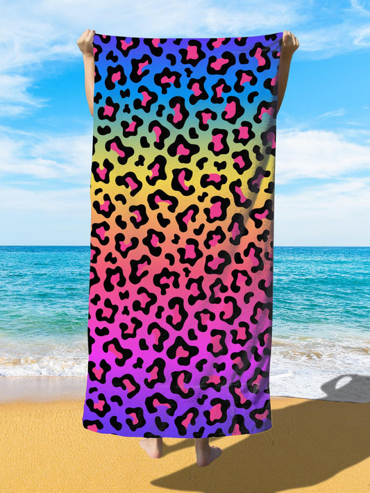 Introducing the Modern Animal Print<a href="https://canaryhouze.com/collections/towels" target="_blank" rel="noopener"> Beach Towel!</a> With its striking leopard print design, this towel is the perfect way to showcase your wild side. Made from high-quality materials, it's not only stylish but also highly absorbent and quick-drying. Get ready to turn heads at the beach or pool with this must-have accessory.