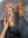 Paisley Paradise: Women's Vacation Summer Slide Sandals