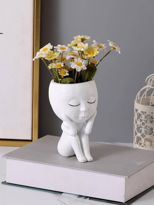 Nordic Figure Design Flower Pot: Unique Home Decor Accent