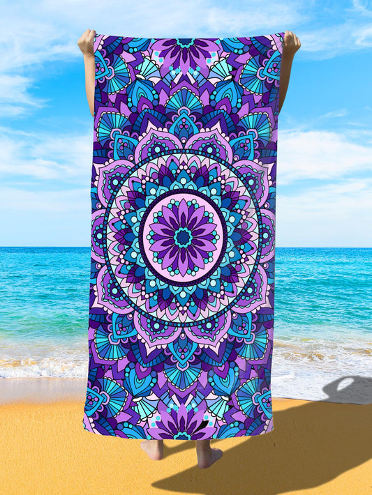 This vibrant mandala pattern microfiber <a href="https://canaryhouze.com/collections/towels" target="_blank" rel="noopener">beach towel</a> is perfect for summer swimming and diving. Made with high-quality microfiber, it offers quick-drying and ultra-absorbent benefits for all your aquatic activities. The intricate mandala design adds a touch of style to your beach outings. Soak up the sun and water with this versatile and functional beach towel.
