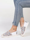 Geometric Pattern Slip-On Sporty Sneakers: The Ultimate Women's Athletic Shoe