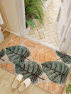 Step up your entrance game with our Leaf Pattern Anti-Slip Door Mat. This stylish and functional mat not only adds a touch of elegance with its leaf pattern, but also provides extra safety with its anti-slip feature. Bring together style and functionality with every step.