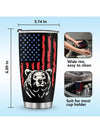 Papa Bear Stainless Steel American Flag Tumbler: The Perfect Gift for Him