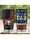 Papa Bear Stainless Steel American Flag Tumbler: The Perfect Gift for Him