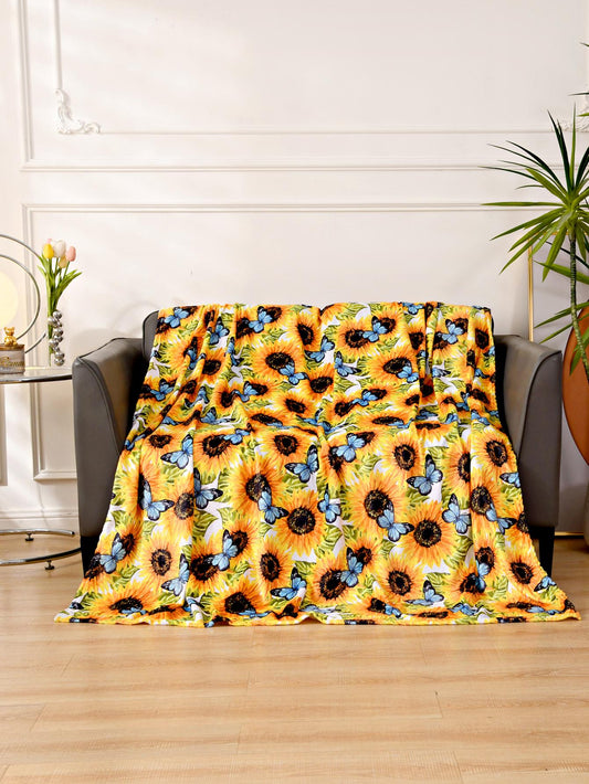 Introducing the Sunflower Dreams Flannelette <a href="https://canaryhouze.com/collections/canvas-tote-bags" target="_blank" rel="noopener">Blanket</a> - the perfect addition to your living space! Stay warm and stylish with its cozy flannelette material and charming sunflower design. Elevate your home decor game and bring some sunshine into any room.