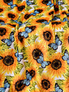Sunflower Dreams Flannelette Blanket: Cozy Up Your Living Space in Style