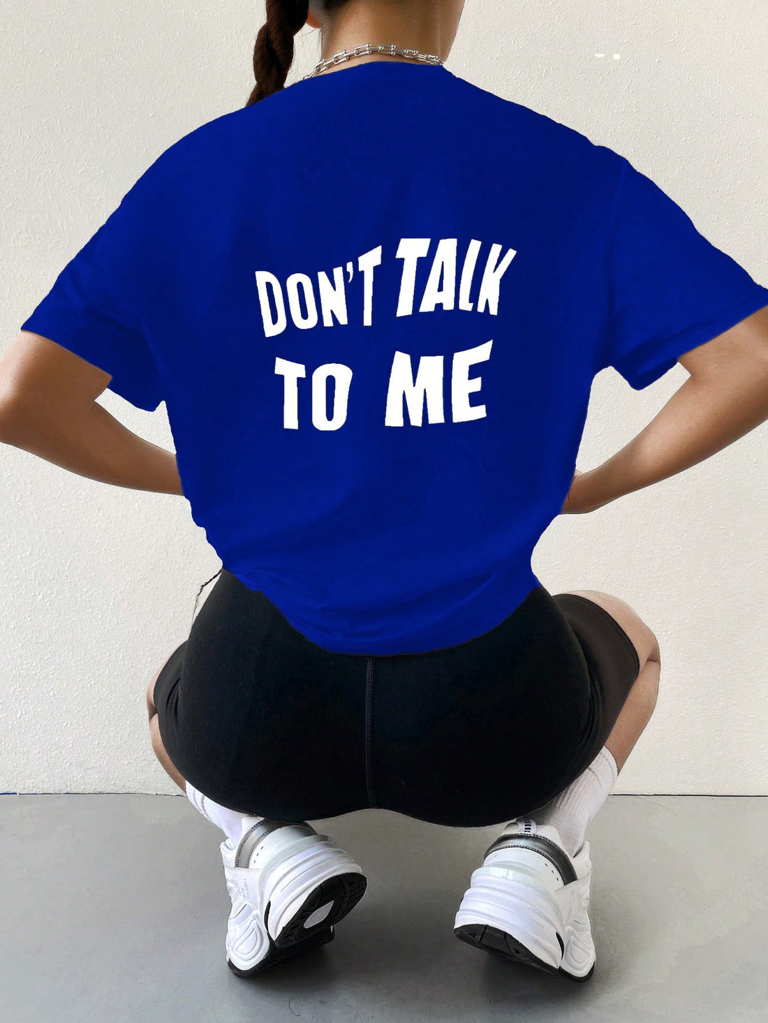 Stay stylish and confident with the Keep Calm and Slogan On Drop Shoulder Tee. Made with a comfortable drop shoulder design, this tee is perfect for any casual occasion. The bold slogan on the front adds a touch of personality to your look.