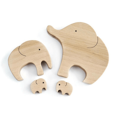 Adorable Handmade Wooden Elephant Statue: Perfect for Furniture Décor and Expressing Love as a Gift for Parents and Children