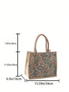 Floral Charm: Explore the Medium Square Bag with Double Handles
