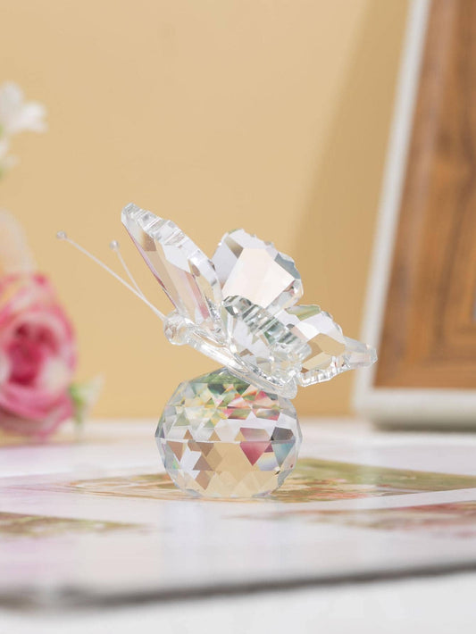 Elevate your space with our Crystal Butterfly Home Decor. Made with beautiful crystals, this piece adds a touch of elegance to any room. Enhance your home's aesthetic and create a luxurious atmosphere. Available now!