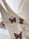 Flutter Charm Crochet Butterfly Shoulder Bag