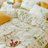 Introduce a peaceful, nature-inspired feel to your bedroom or guest room with Green Oasis' 2-3 piece duvet cover set. Made with soft and comfortable materials, featuring beautiful plant prints, you'll enjoy a relaxing and comfortable sleep. Enhance your décor and sleep experience with Green Oasis.