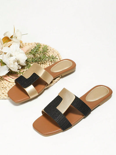 Chic Twist Detail Slide Sandals - Elevate Your Summer Style