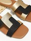 Chic Twist Detail Slide Sandals - Elevate Your Summer Style