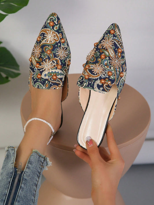 Elevate your shoe game with our Bright Diamond Retro Fashion Mule <a href="https://canaryhouze.com/collections/women-canvas-shoes" target="_blank" rel="noopener">Shoes</a>! These green all-season slippers are expertly crafted for comfort and style. Featuring a bright diamond pattern, these shoes are sure to make a statement wherever you go. Perfect for all seasons, these slippers are a must-have for any fashion-forward individual.