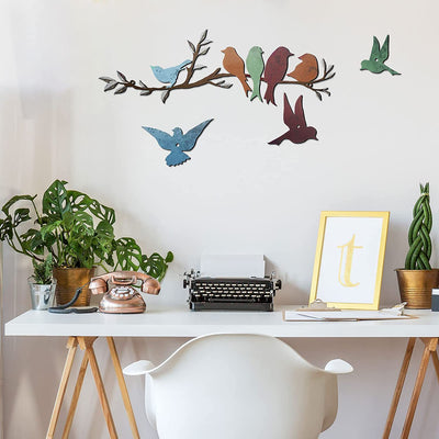 Bring nature indoors with the Graceful Moments Metal Art Bird Wall. Featuring an elegant branch with lifelike birds and leaves, the metal sculpture's timeless silhouette is perfect for holiday, birthday and party decorations. Durable and stylish, add a touch of class to any space.