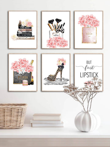 Enhance any room with this 6-piece Flower Print Modern Chemical Fiber Artwork Set. Made with high-quality materials, this set is perfect for adding a touch of style to your home decor. Each piece features a beautiful flower print, adding a pop of color to any space. Elevate your interior design with this must-have set.