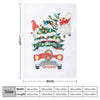 Cozy up with the Festive Christmas Tree Car Print Blanket - Your Multi-Purpose Blanket for All Seasons!