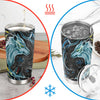 Yin Yang Wolf: 20 oz Stainless Steel Tumbler - Vacuum Insulated Travel Mug for Coffee and Water