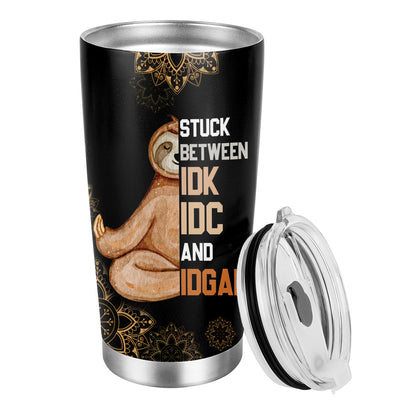 This unique 20oz Sloth & Letter Tumbler makes for the perfect gift for any special occasion! Its double-wall stainless steel construction ensures long-lasting temperature insulation for all your beverage needs. Its 20oz capacity and eye-catching design make it an ideal choice for any special person in your life.