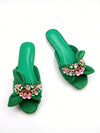 Sparkling Glamour: Women's Rhinestone Bow Slippers for Outdoor Chic