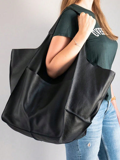 Retro Style Large Capacity Tote Bag: The Perfect Handbag for Work and Travel