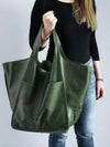 Retro Style Large Capacity Tote Bag: The Perfect Handbag for Work and Travel