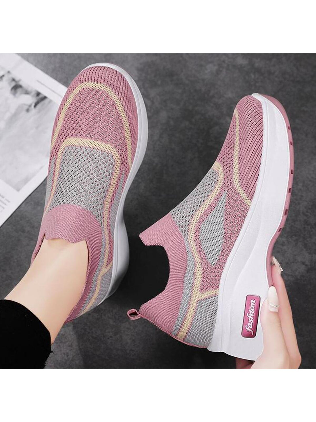 Elevate your sporty style with our Color Block Coolness Wedge <a href="https://canaryhouze.com/collections/women-canvas-shoes" target="_blank" rel="noopener">Sneakers</a>. Designed for the active woman, these sneakers offer both fashion and function. The breathable material keeps your feet cool and comfortable, while the wedge heel adds a trendy touch. Perfect for any workout or casual day out.