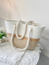 Experience luxury and convenience on your vacation with our Chic and Classic Two-Tone Straw <a href="https://canaryhouze.com/collections/canvas-tote-bags" target="_blank" rel="noopener">Bag</a>. Made with durable straw and featuring double handles, this bag will keep your belongings safe and stylish. Perfect for any occasion, from the beach to a night out.