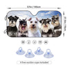 Protect and Amuse: Funny Animal Dog Driver Car Sunshade with 4 Free Suction Cups - Front Window Windshield Car Sunshade for Ultimate Anti-Sunlight Cover