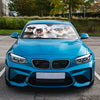 Protect and Amuse: Funny Animal Dog Driver Car Sunshade with 4 Free Suction Cups - Front Window Windshield Car Sunshade for Ultimate Anti-Sunlight Cover