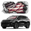 Enhance Your American Pride: High-Resolution Car Sun Shade with Free Suction Cups for Ultimate Sun Protection and Heat Reduction