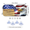 USA Pride: American Flag Eagle Car Windshield Sun Shade with 4 Free Suction Cups - Keep Your Vehicle Cool while Blocking Harmful Rays!