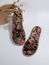 Paisley Paradise: Women's Vacation Summer Slide Sandals