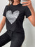Essence of Love: Heart Sequin Detail Tee